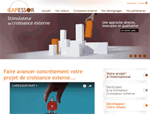 Tablet Screenshot of croissance-externe.fr
